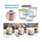 Ice Cream Containers with Lids for Ninja Creami, Reusable Ice Cream Pints Cup for Homemade Frozen Desserts