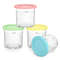 Ice Cream Containers with Lids for Ninja Creami, Reusable Ice Cream Pints Cup for Homemade Frozen Desserts