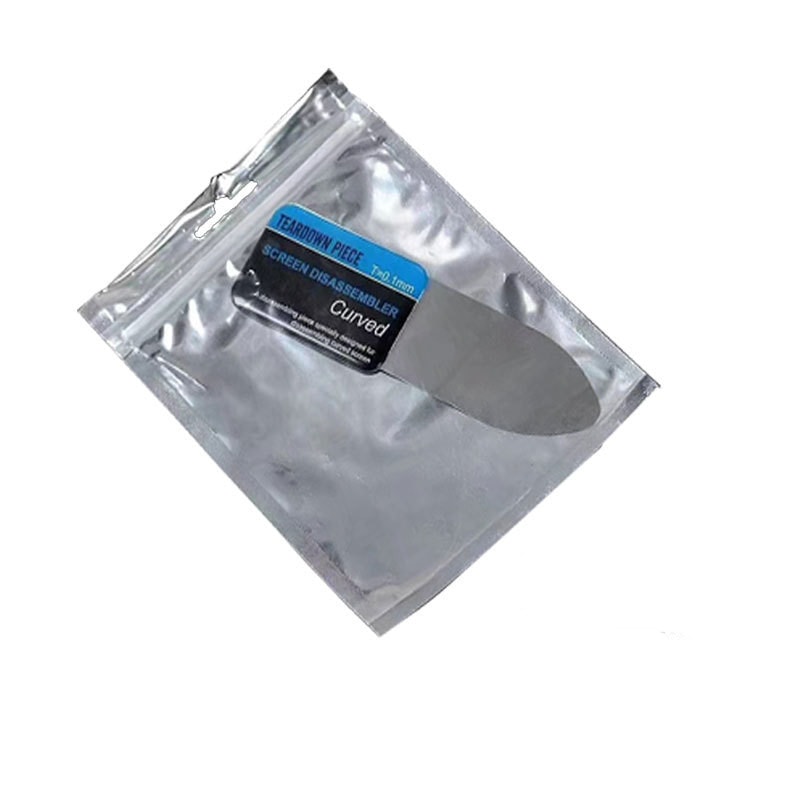 Ultra Thin Curved LCD Screen Spudger, Metal Pry Card for Mobile Phone Disassembly & Repair, Durable Stainless Steel