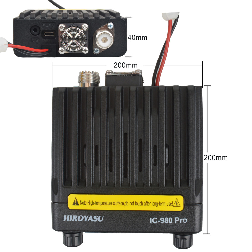 Dual Band 25W Walkie Talkie Mobile Radio, UHF VHF Car Transceiver with AI Noise Reduction, FM Scrambler, VOX Function