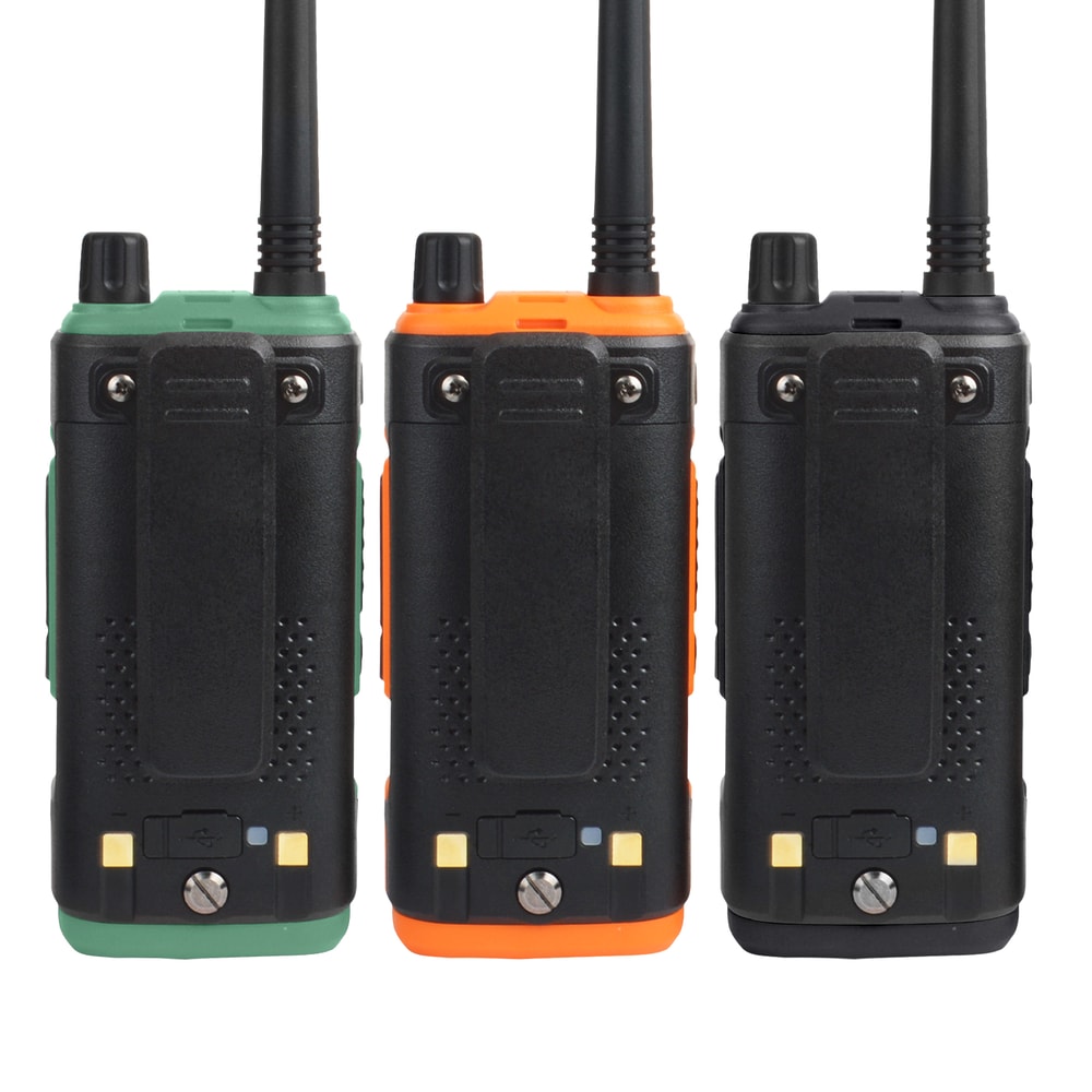 GPS Walkie Talkie Five-Band Receive, Tri-Band Transmit FM Air Band Two Way Radio for Survival, Travel, Aviation, Outdoor