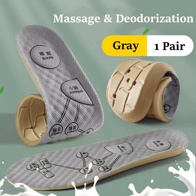 Acupoint Massage Insoles for Shoes, Plantar Fasciitis Arch Support Pads for Men & Women, Deodorant Healthy Template shoe