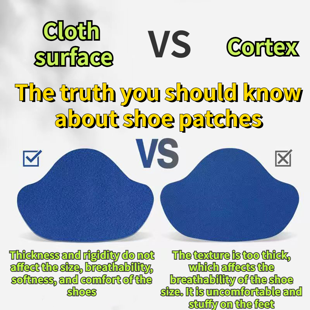 Suede Heel Protector Repair Stickers for Sports Shoes, Self-Adhesive Anti-Wear Pads & Insoles Insert for Hole Repair