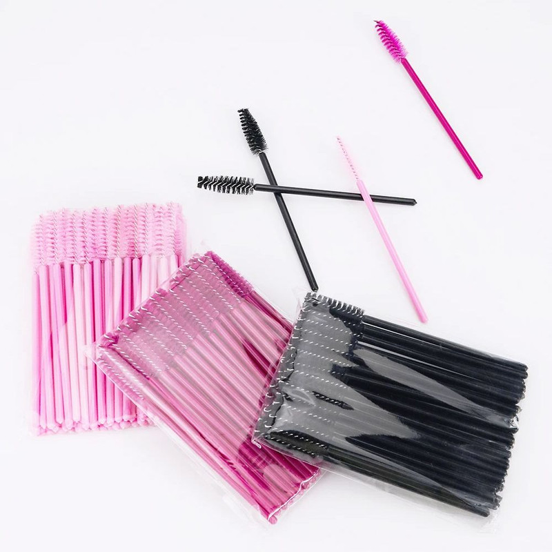 Crystal Disposable Eyelash Brushes Soft Head Mascara Wands For Lash Extensions  Eyebrow Makeup Appl 5