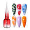 Clear Blooming Gel Polish, LED Soak Off Nail Varnish for Marble Design, Spreading Effect Gel, Top Base Coat for Nail Art