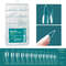 Nailpop Soft Gel X Nail Tips Set, Medium Short Almond & Square Shape, Soak Off Reusable Nails for Easy Nail Extension