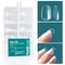 Nailpop Soft Gel X Nail Tips Set, Medium Short Almond & Square Shape, Soak Off Reusable Nails for Easy Nail Extension