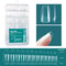 Nailpop Soft Gel X Nail Tips Set, Medium Short Almond & Square Shape, Soak Off Reusable Nails for Easy Nail Extension