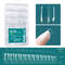 Nailpop Soft Gel X Nail Tips Set, Medium Short Almond & Square Shape, Soak Off Reusable Nails for Easy Nail Extension