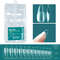 Nailpop Soft Gel X Nail Tips Set, Medium Short Almond & Square Shape, Soak Off Reusable Nails for Easy Nail Extension
