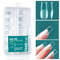 Nailpop Soft Gel X Nail Tips Set, Medium Short Almond & Square Shape, Soak Off Reusable Nails for Easy Nail Extension