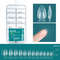 Nailpop Soft Gel X Nail Tips Set, Medium Short Almond & Square Shape, Soak Off Reusable Nails for Easy Nail Extension