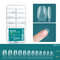 Nailpop Soft Gel X Nail Tips Set, Medium Short Almond & Square Shape, Soak Off Reusable Nails for Easy Nail Extension