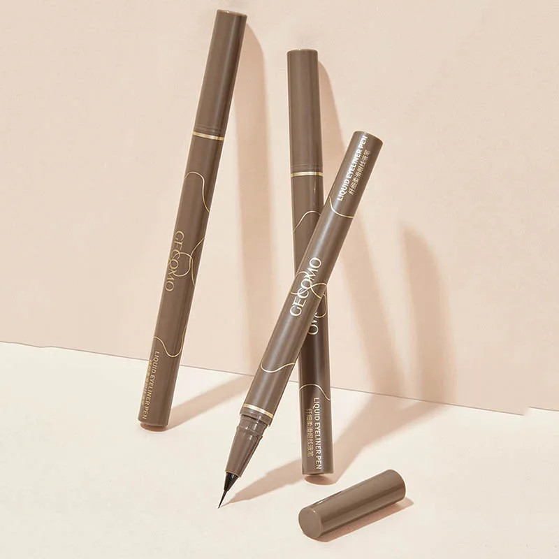 Waterproof Ultra Thin Eyeliner Pen for Lower Eyelash, Black Brown Lying Silkworm Eye Liner Pencil, Smooth & Long-Lasting
