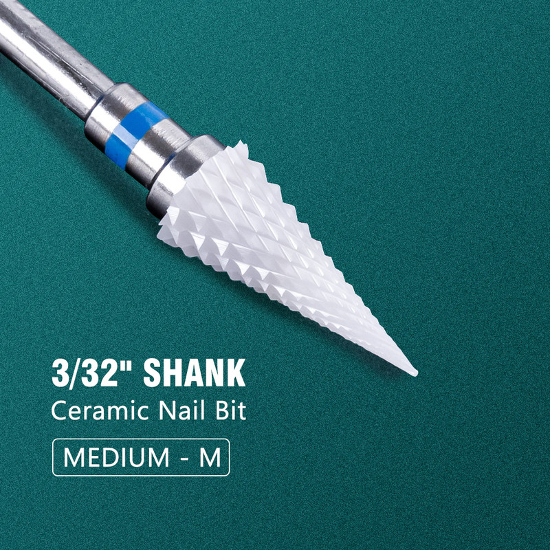 Electric Manicure Drill Bit Set By Dmoley Ceramic Nail Burr Cutter For Acrylic Nails Pedicure Tools 27