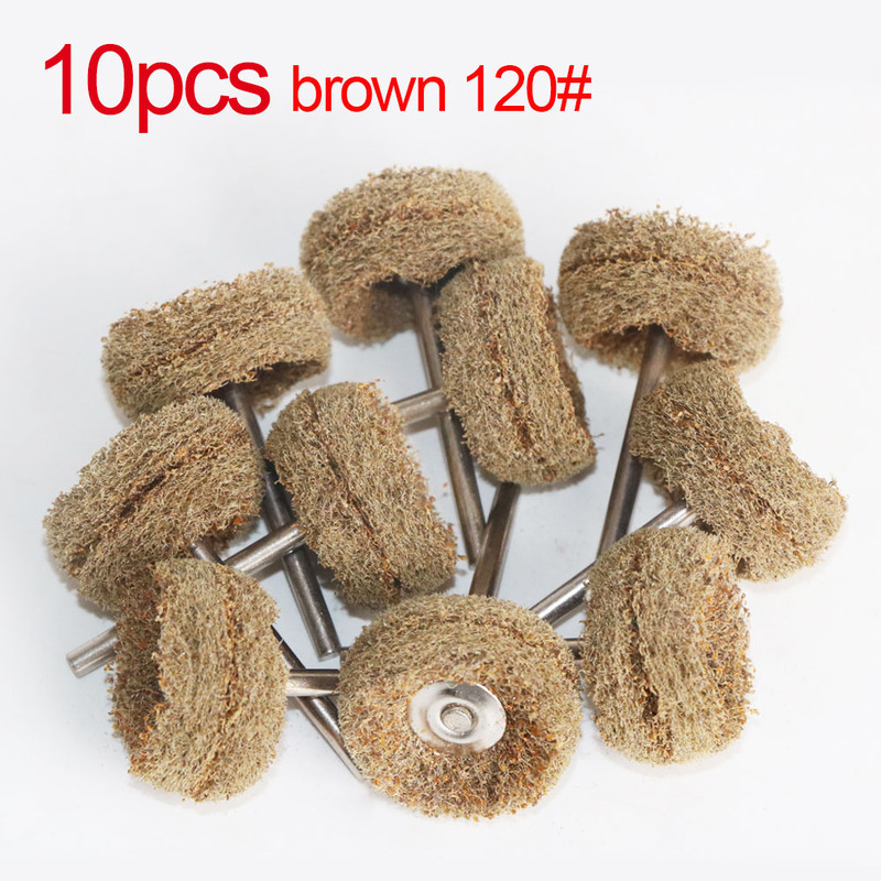 Wool Felt Sanding Grinding Buffing Wheel with Shank, Cotton Polishing Head Brush for Dremel Rotary Drill Tools