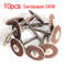 Wool Felt Sanding Grinding Buffing Wheel with Shank, Cotton Polishing Head Brush for Dremel Rotary Drill Tools