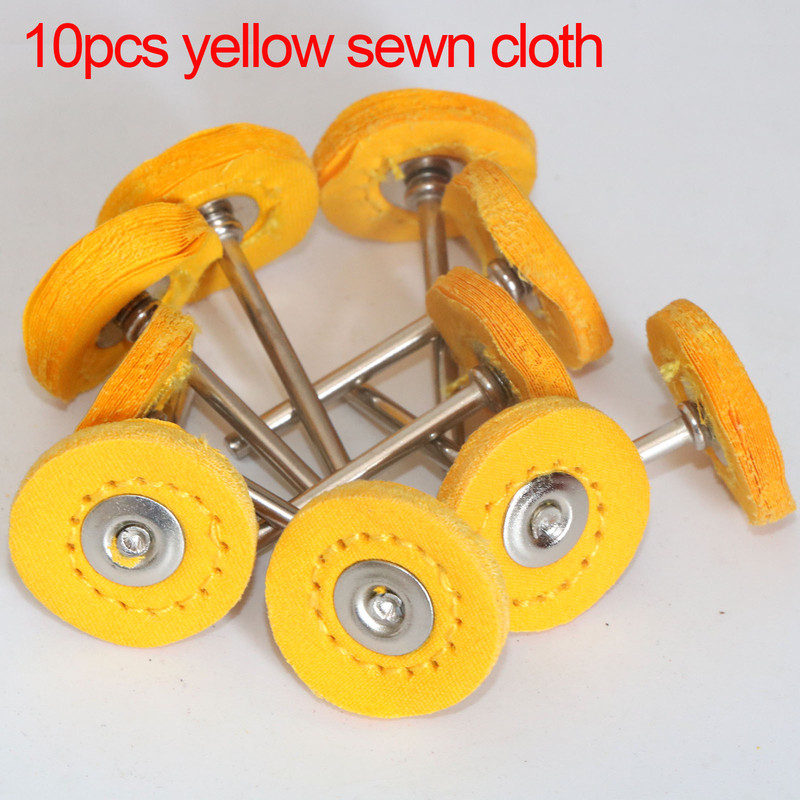 Wool Felt Sanding Grinding Buffing Wheel with Shank, Cotton Polishing Head Brush for Dremel Rotary Drill Tools