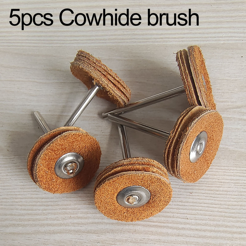Wool Felt Sanding Grinding Buffing Wheel with Shank, Cotton Polishing Head Brush for Dremel Rotary Drill Tools