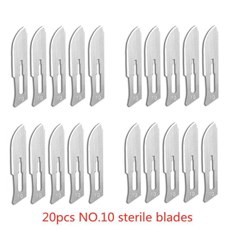 Carbon Steel Surgical Blades for Phone Repair, Carving, Eyebrow Grooming, Animal Care & Scalpel Knife Precision Cutter