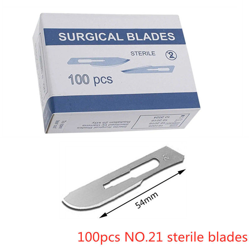 Carbon Steel Surgical Blades for Phone Repair, Carving, Eyebrow Grooming, Animal Care & Scalpel Knife Precision Cutter