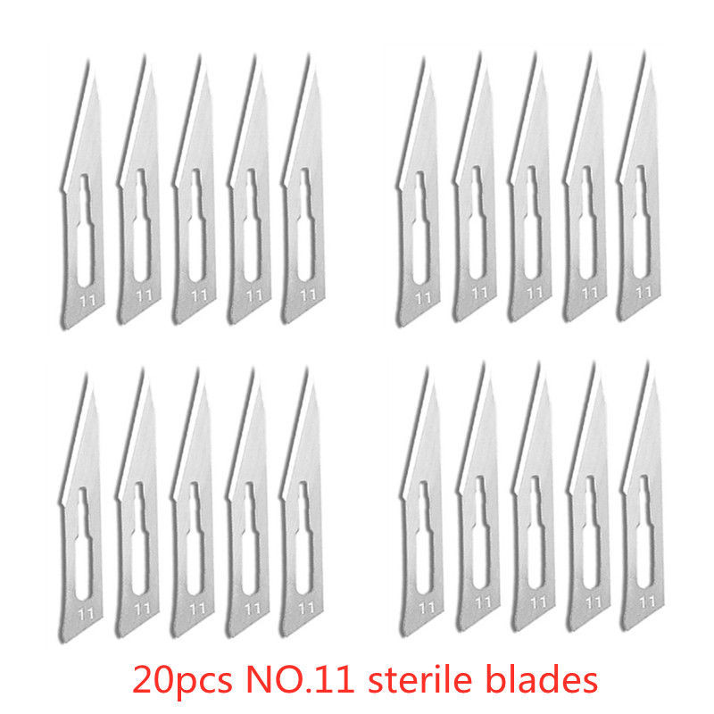 Carbon Steel Surgical Blades for Phone Repair, Carving, Eyebrow Grooming, Animal Care & Scalpel Knife Precision Cutter