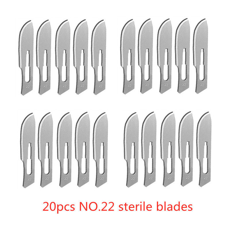 Carbon Steel Surgical Blades for Phone Repair, Carving, Eyebrow Grooming, Animal Care & Scalpel Knife Precision Cutter