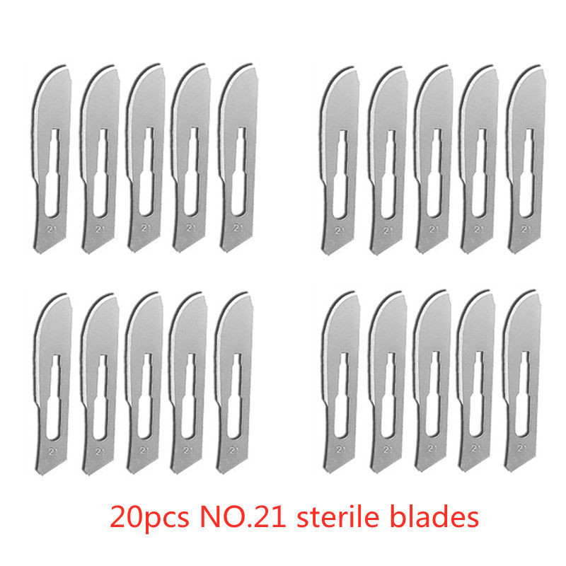 Carbon Steel Surgical Blades for Phone Repair, Carving, Eyebrow Grooming, Animal Care & Scalpel Knife Precision Cutter