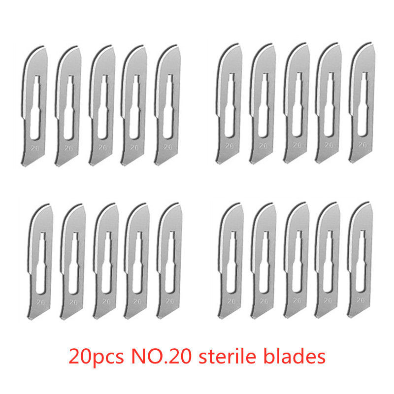 Carbon Steel Surgical Blades for Phone Repair, Carving, Eyebrow Grooming, Animal Care & Scalpel Knife Precision Cutter