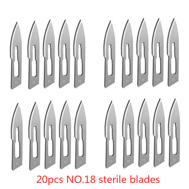 Carbon Steel Surgical Blades for Phone Repair, Carving, Eyebrow Grooming, Animal Care & Scalpel Knife Precision Cutter