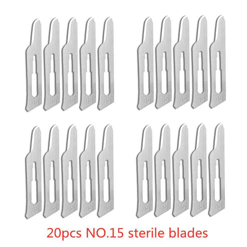 Carbon Steel Surgical Blades for Phone Repair, Carving, Eyebrow Grooming, Animal Care & Scalpel Knife Precision Cutter