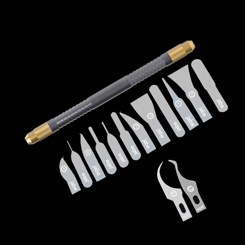 Thin Blade IC Chip Repair Tools Set, CPU & Motherboard Edge Removal Tool for Mobile Phone & Computer Chip Repair