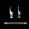 Thin Blade IC Chip Repair Tools Set, CPU & Motherboard Edge Removal Tool for Mobile Phone & Computer Chip Repair