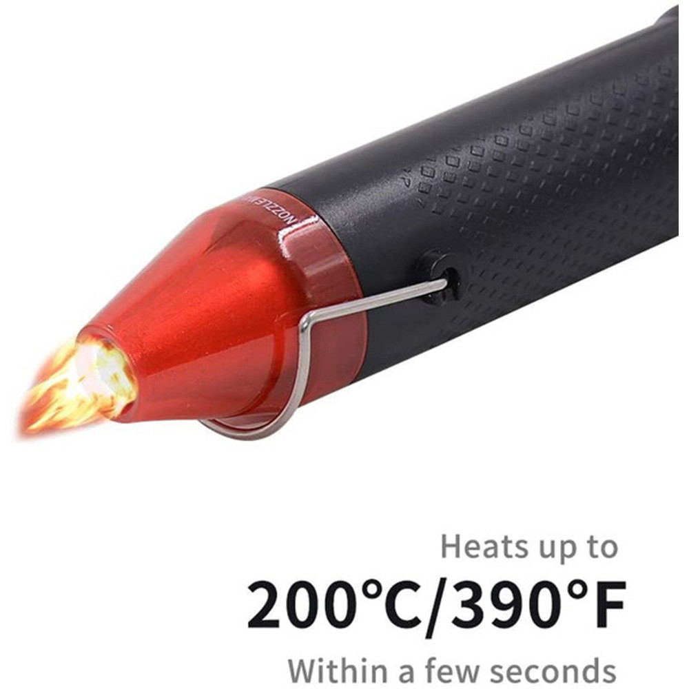 Handheld Mini Heat Gun Hot Air Tool with Heat Shrink Butt, Electrical Embossing Gun for Crafts, PVC Tubing, DIY Shrink