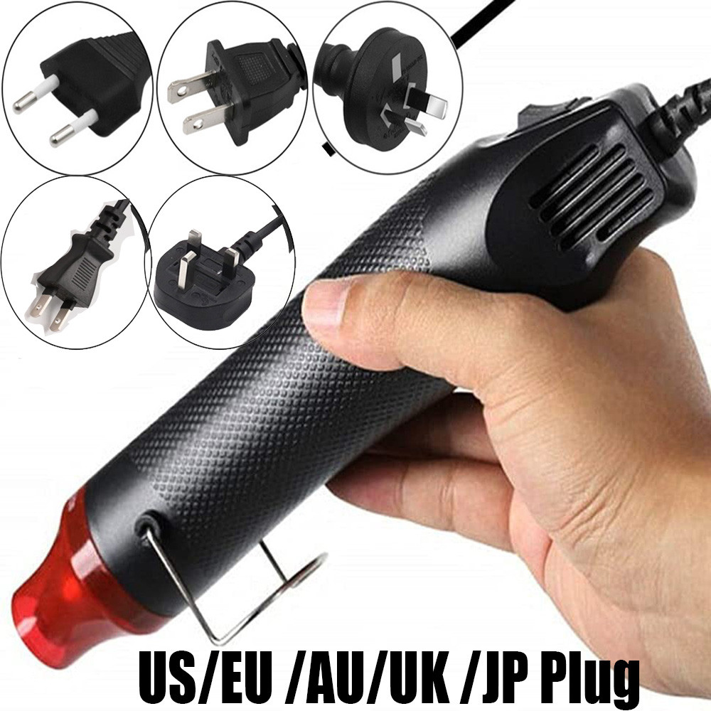 Handheld Mini Heat Gun Hot Air Tool with Heat Shrink Butt, Electrical Embossing Gun for Crafts, PVC Tubing, DIY Shrink
