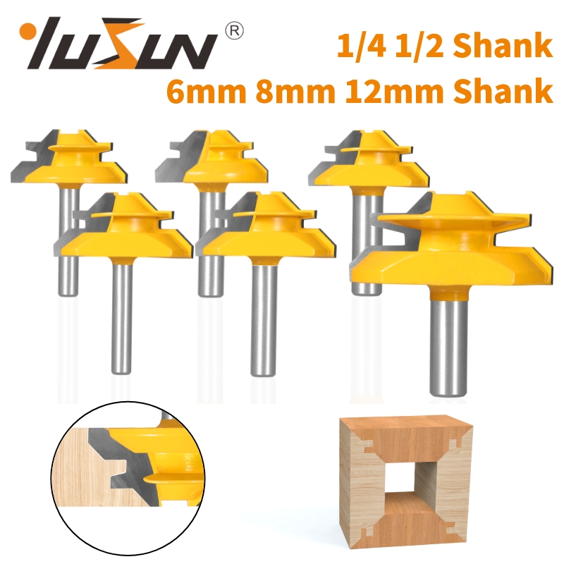 Lock Miter Router Bit – Woodworking Milling Cutter Tool for Creating Tight Corner Joints in Cabinets, Furniture