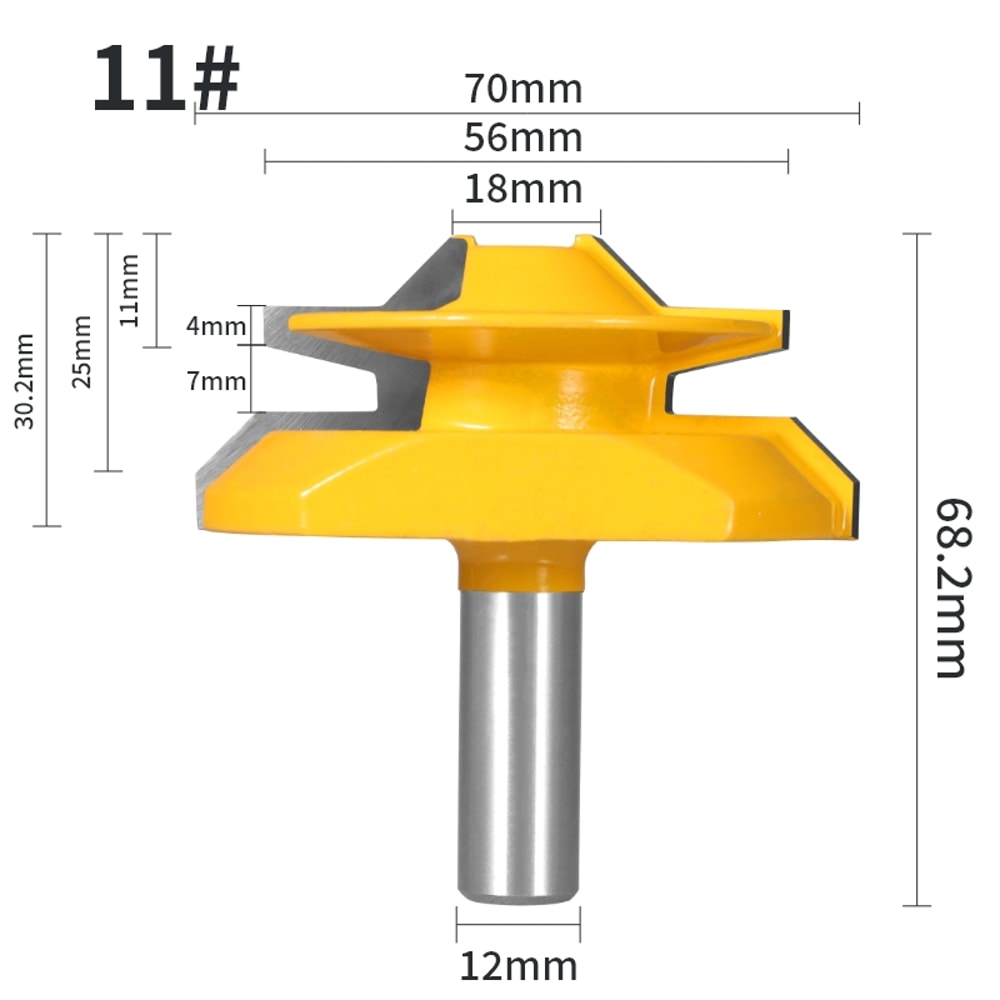 Lock Miter Router Bit – Woodworking Milling Cutter Tool for Creating Tight Corner Joints in Cabinets, Furniture
