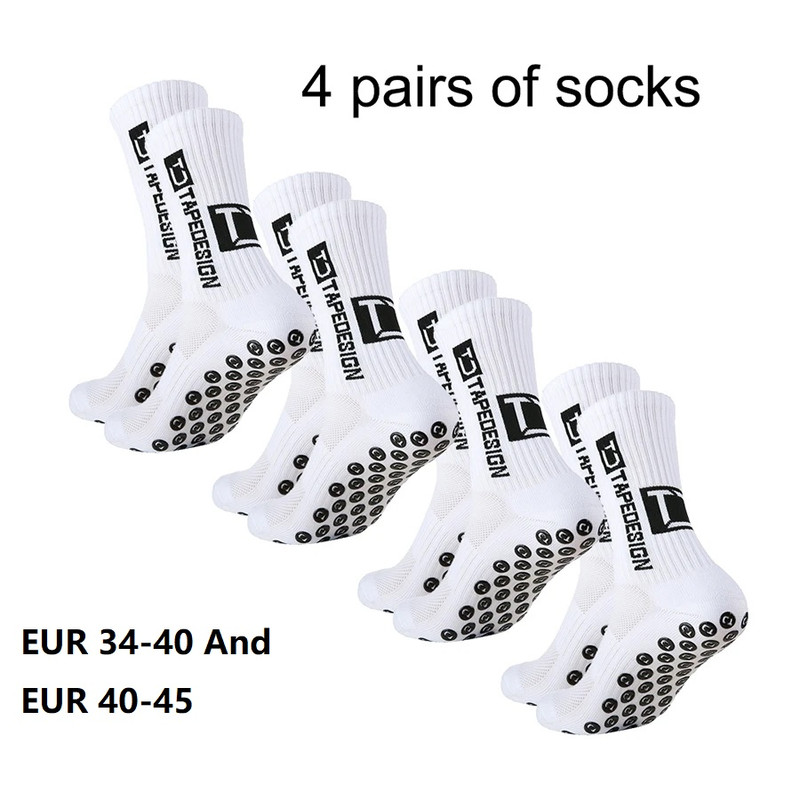 Non Slip TC Mid Tube Football Socks, Breathable Sports Training Socks for Soccer, Running, and Athletic Use