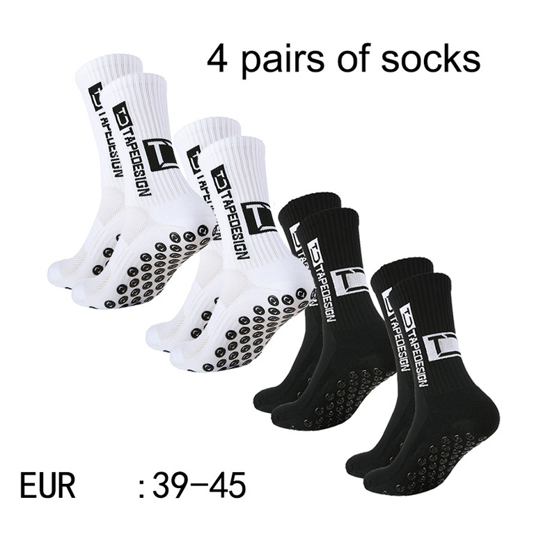 Non Slip TC Mid Tube Football Socks, Breathable Sports Training Socks for Soccer, Running, and Athletic Use