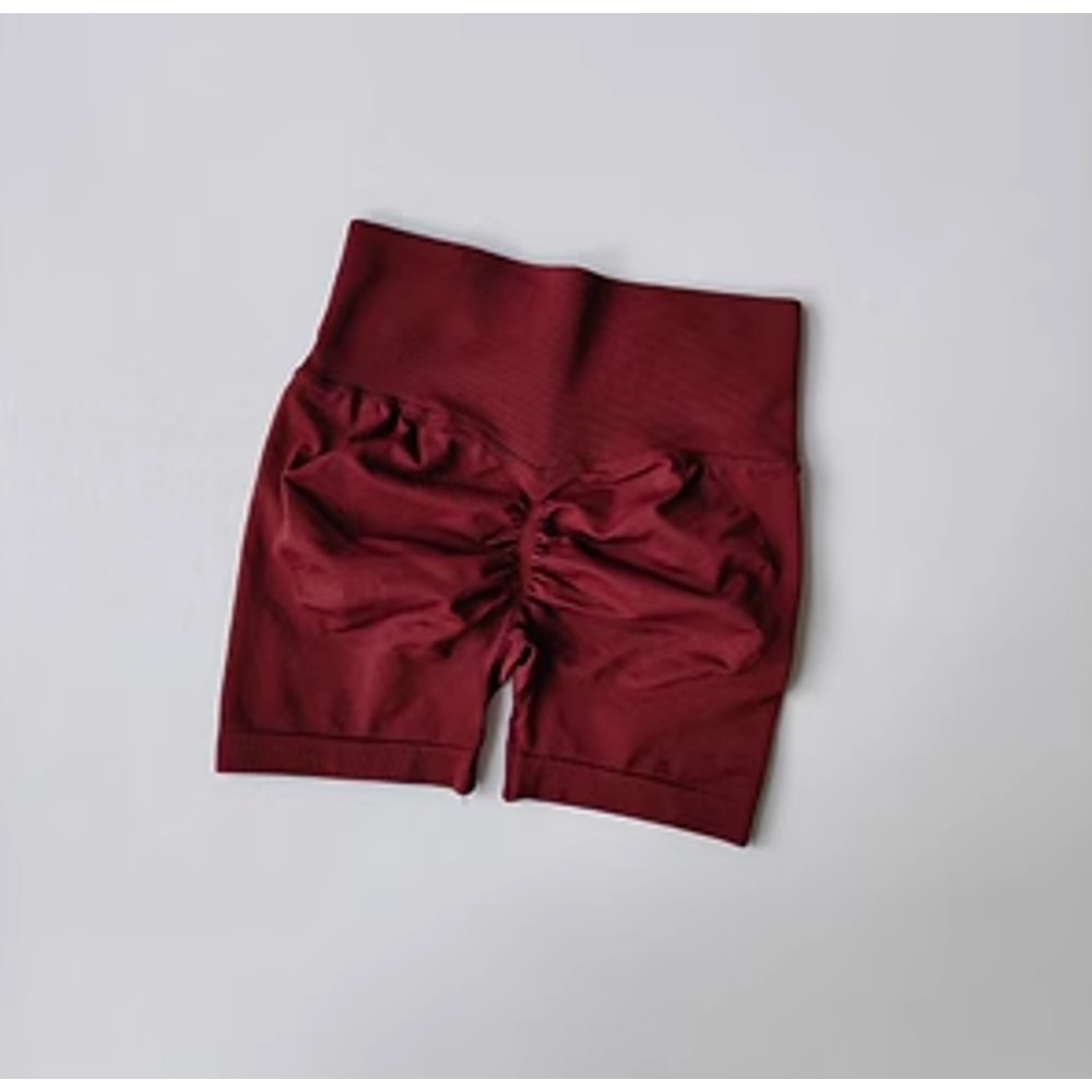 High Waist Peach Hip Lifting Sports Shorts Women, Slim Fit Running Yoga Gym Pants with Waist Tightening, Speed Dry