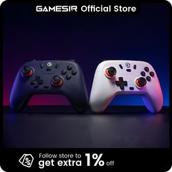 gamesir nova lite bluetooth wireless game controller with hall joystick for nintendo switch, iphone, android, pc