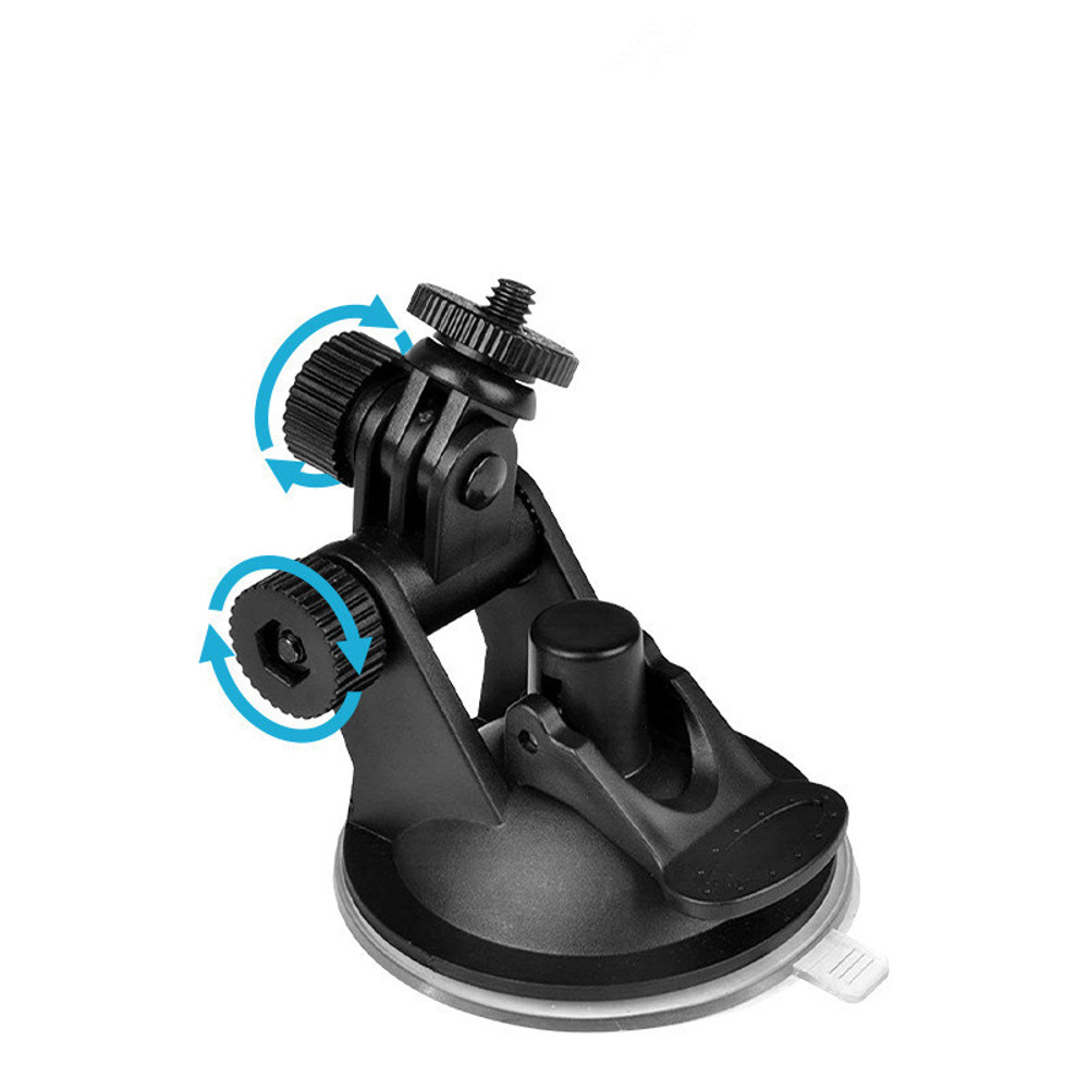 Heavy Duty Suction Cup Camera Car Mount With Tripod Adapter and Phone Holder for GoPro Hero & DJI Osmo Action Series