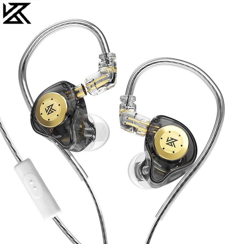 HiFi Wired Headphones Dynamic In-Ear Monitor, Bass Stereo Headset for Game & Music, Noise Cancelling Earplugs