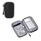 Portable Waterproof Travel Cable Organizer Bag, Double Layer USB Charger Case for Cord, Data Cable & Tech Accessories