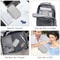 Portable Waterproof Travel Cable Organizer Bag, Double Layer USB Charger Case for Cord, Data Cable & Tech Accessories