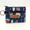 Cartoon Small Coin Purse Cute Animals Wallet Zipper Pouch, Lightweight Terylene Key Card Money Holder for Students Women