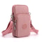 Nylon Cell Phone Bag for Women Small Crossbody Travel Purse, Coin Wallet Shoulder Strap Bag, Lightweight Mobile Phone