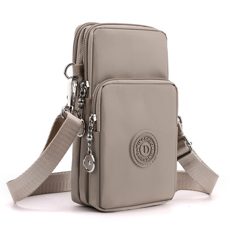 Nylon Cell Phone Bag for Women Small Crossbody Travel Purse, Coin Wallet Shoulder Strap Bag, Lightweight Mobile Phone