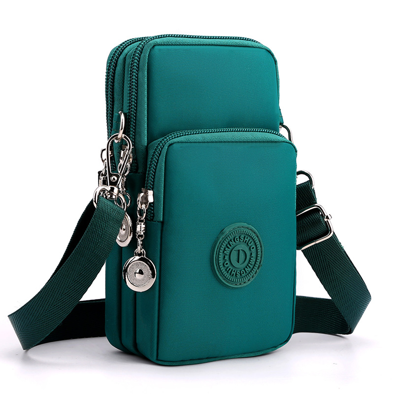 Nylon Cell Phone Bag for Women Small Crossbody Travel Purse, Coin Wallet Shoulder Strap Bag, Lightweight Mobile Phone