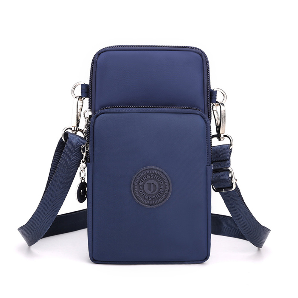 Nylon Cell Phone Bag for Women Small Crossbody Travel Purse, Coin Wallet Shoulder Strap Bag, Lightweight Mobile Phone
